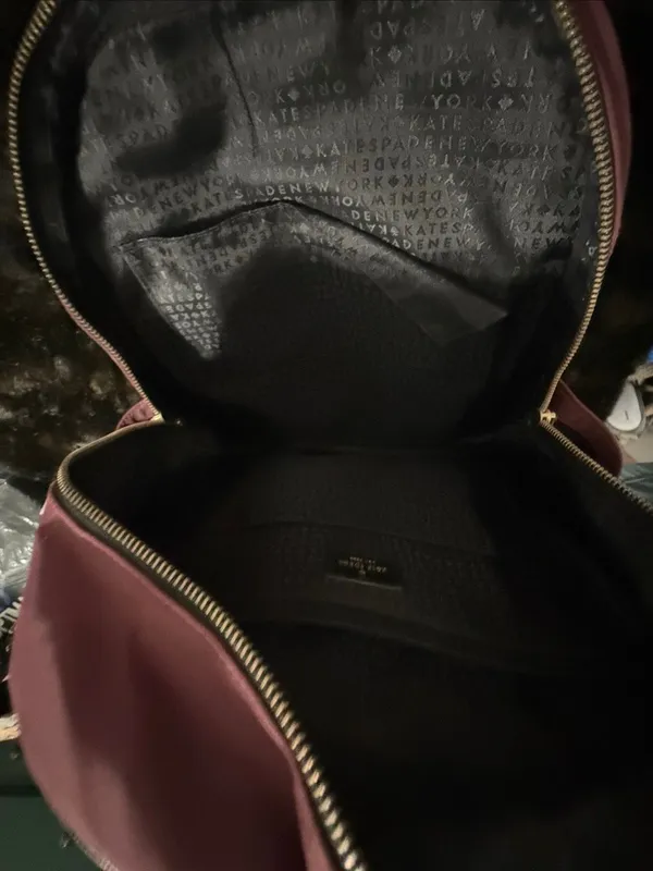 Large Bradley Kate spade backpack in burgundy School work - Image 9