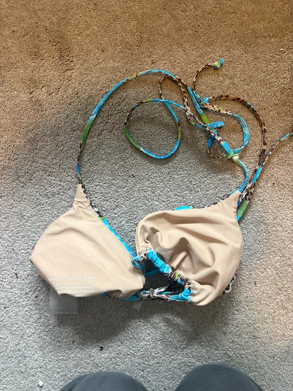 White Fox Bikini Bathing Suit Top - Image 4