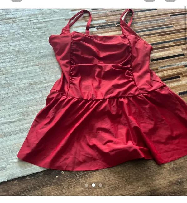 Red bathing suit dress Size XL - Image 2