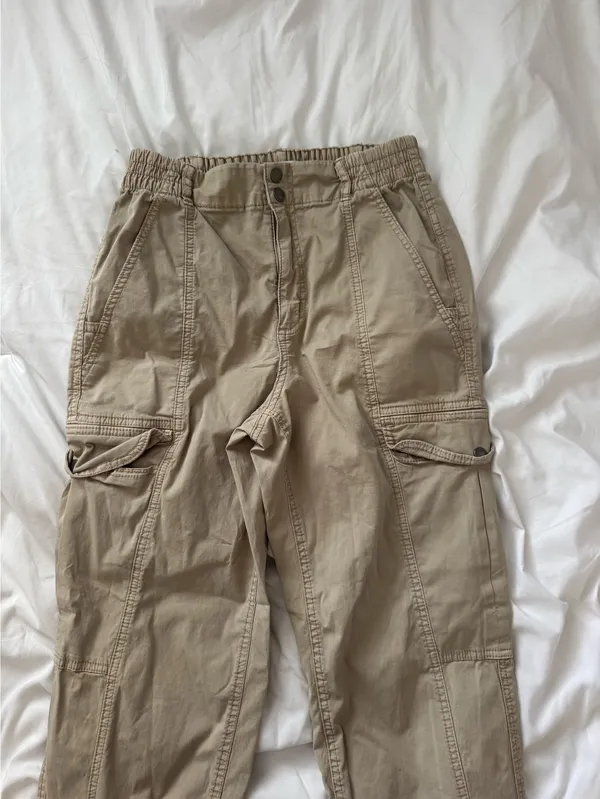 Garage Khaki Cargo Pants - Image 2