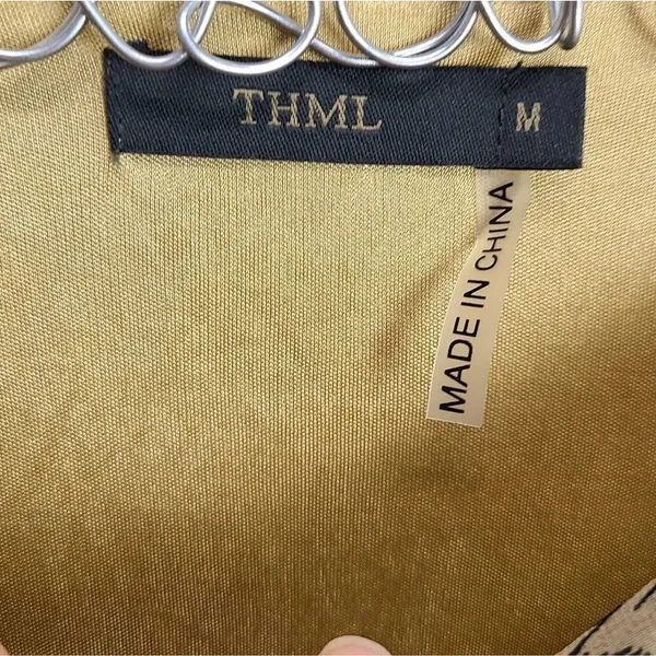 THML Blouson‎ Midi Open Shoulder Dress Size Medium - Image 8