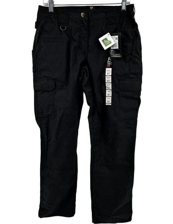5.11 Tactical Taclite Pro Ripstop Pants 8-Pocket Straight Leg Charcoal 10 NWT - Image 2