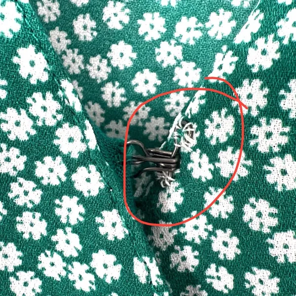 Abercrombie & Fitch Green Floral Wrap‎ Mini Dress Ruffle Daisy Medium EUC - Image 9