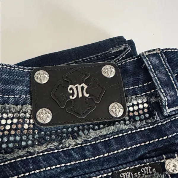 Miss Me Dark Indigo Skinny Jeans EUC - Image 10