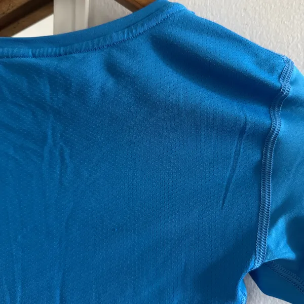 Nike Pro Blue Dri-Fit Compression Short Sleeve Top - Image 4