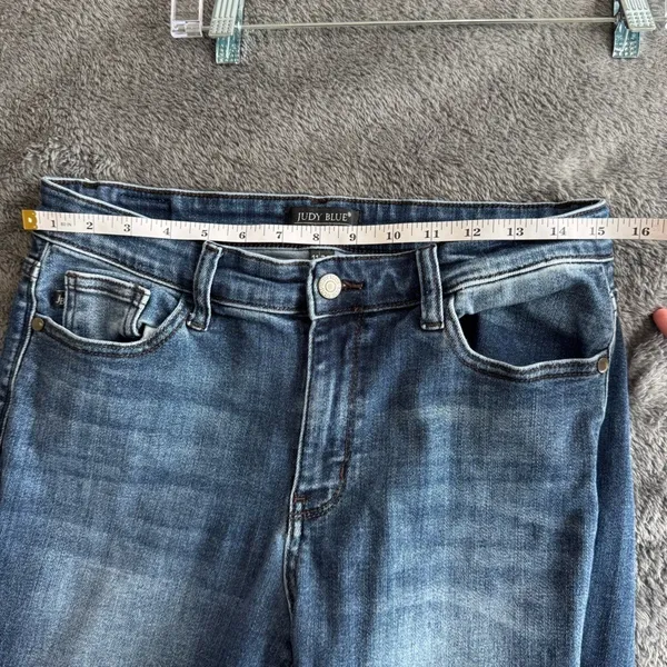 Judy Blue‎ Slim Fit Dark Wash Tapered Leg Jeans 11/30 - Image 6
