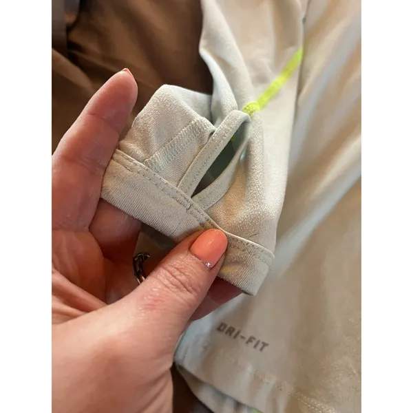 NIKE Pullover Womens Medium Light Blue Green Running Dri Fit Athletic 1/2 Zip - Image 4
