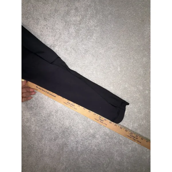 lululemon black mesh panels 4 cropped leggings capri - Image 8