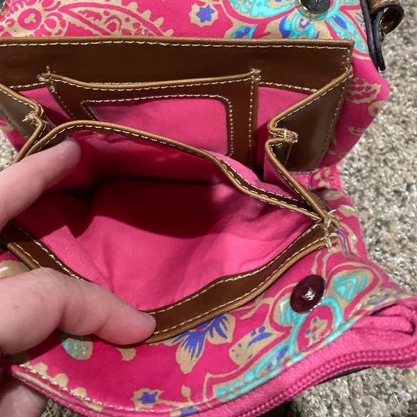 Ralph Lauren Chaps Pink Pamela crossbody purse - Image 5