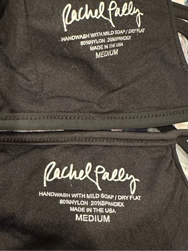 Revolve Rachel Pally Arden Black 2-piece String Triangle Bikini Set M - Image 7