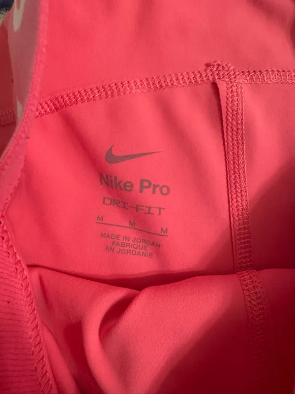 Pink Nike Pro Shorts 3" - Image 2