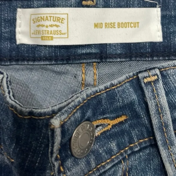 Levi's Strauss Mid Rise Bootcut Denim Jeans SZ 28 Streetwear Western Cowgirl - Image 3