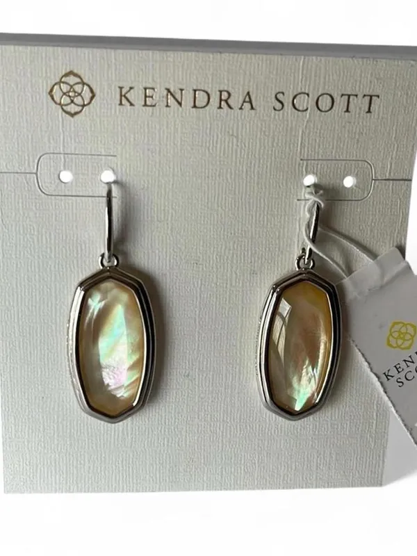 NWT Kendra Scott Dani Abalone Earrings - Image 5