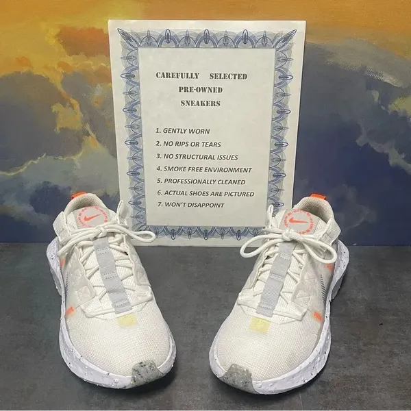 Nike Crater Impact Women's Summit White Grey Fog Sneakers Size 7 - Image 2
