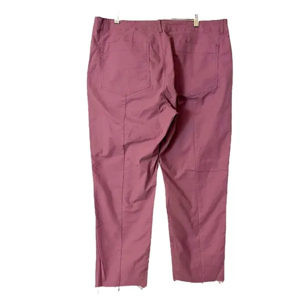 Old Navy Pants Utility Straight Leg Raw Hem Cargo Casual Pink Women’s 14 Plus - Image 2