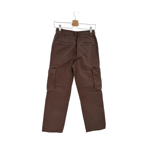 Aritzia Tna Troop Cargo Pants Brown Cotton Utility Straight Leg‎ Size 2 - Image 6