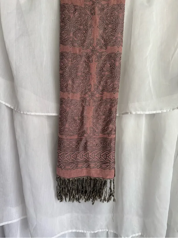 Celtic Pashmina Scarf Pink - Image 2