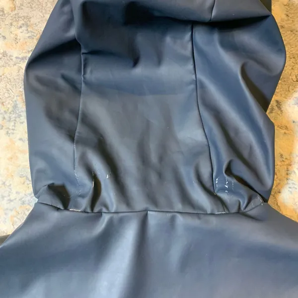 Hunter Original Women's Hooded Waterproof Rain Coat Navy XS (Flawed) - Image 8