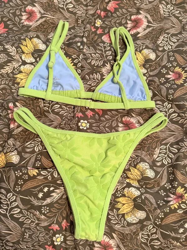 Bydee green flower swim set Size M - Image 3