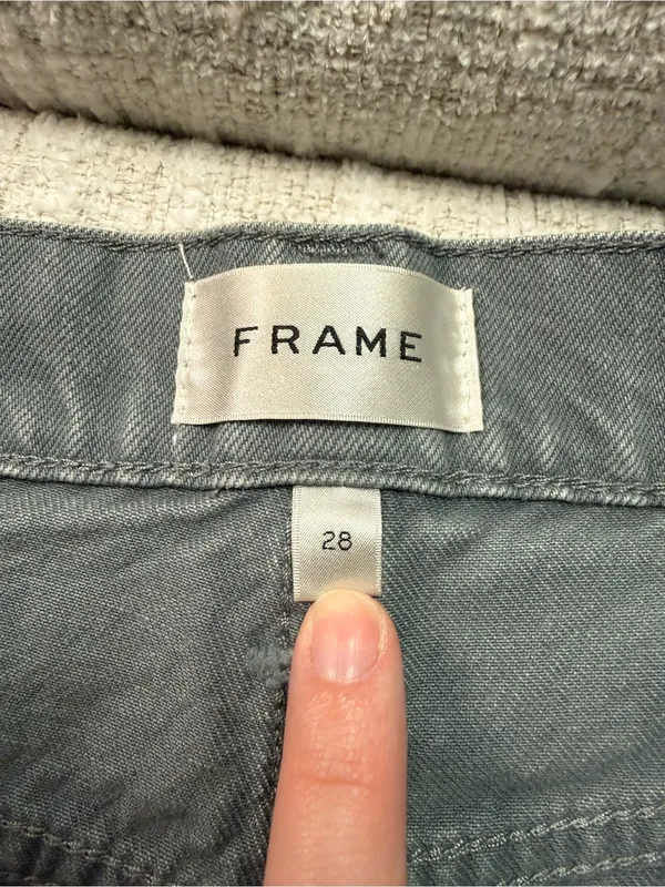 Frame Denim The Cuffed Utility Trouser in Slate Gray Women’s Size 28 Cotton Pant - Image 9