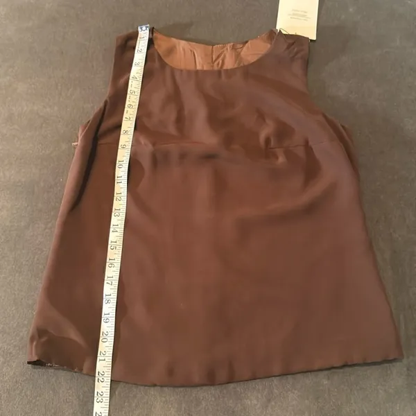 Women’s Brown Chiffon Lapel Jacket 3 Piece Formal Wedding Party Pant Suit Size 4 - Image 9