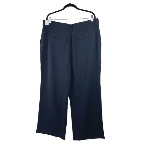 NEW Abercrombie & Fitch Women's Black High Waisted Trousers Dress Pants Size XL - Image 3