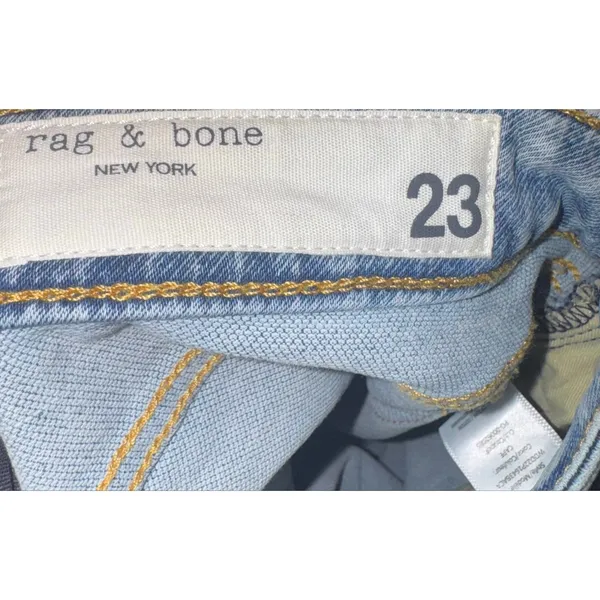 Rag & Bone Dre Low Rise Boyfriend Slim Jeans Women's 23‎ Cape Ankle Luxury - Image 9