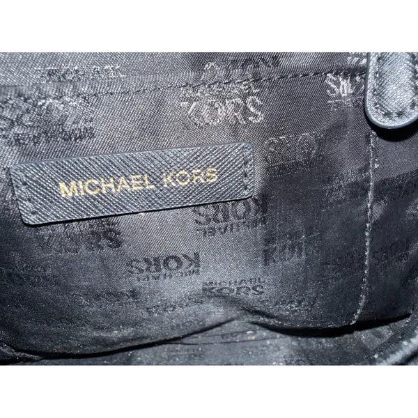 Michael Kors Savannah Large Satchel Black Saffiano Leather Crossbody Bag - Image 5
