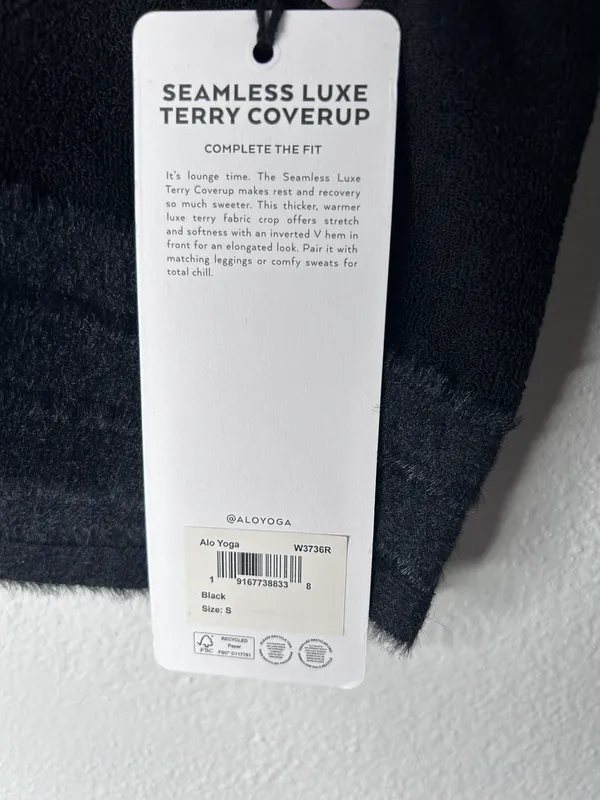 SEAMLESS LUXE TERRY CUDDLE COVERUP Small- NWT - Image 5