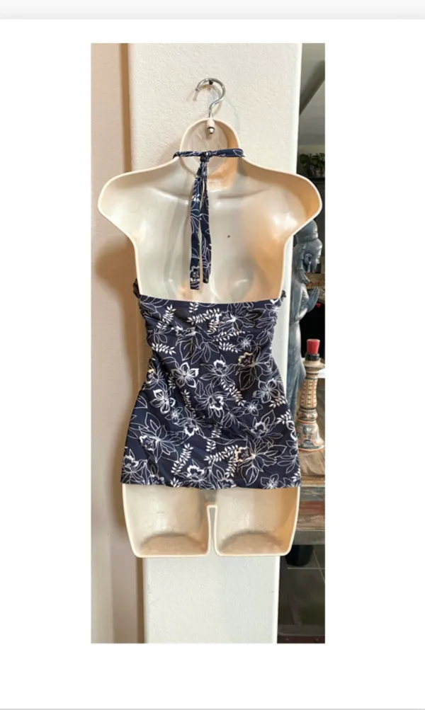 Converse Like new charcoal gray and silver Tankini top. Sz S - Image 4