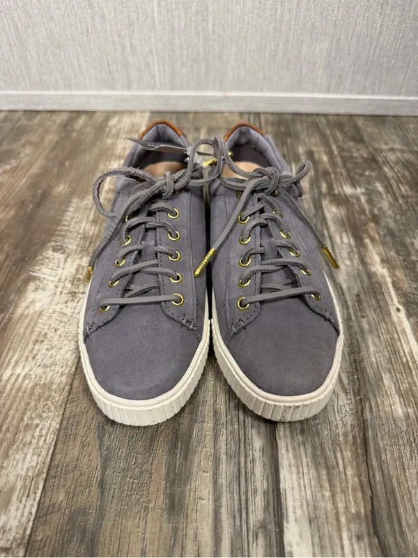 Sperry Gray Suede Low-Top Sneakers with Brown Heel Accent - Image 16