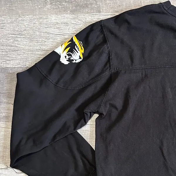Pressbox Missouri Tigers Edith Long Sleeve Shirt Womens M Black Mizzou Relaxed - Image 7