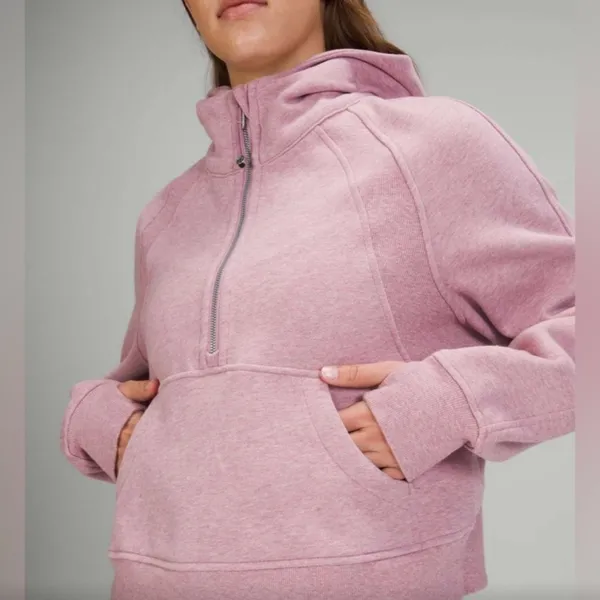 Light pink Lululemon scuba hoodie - Image 2