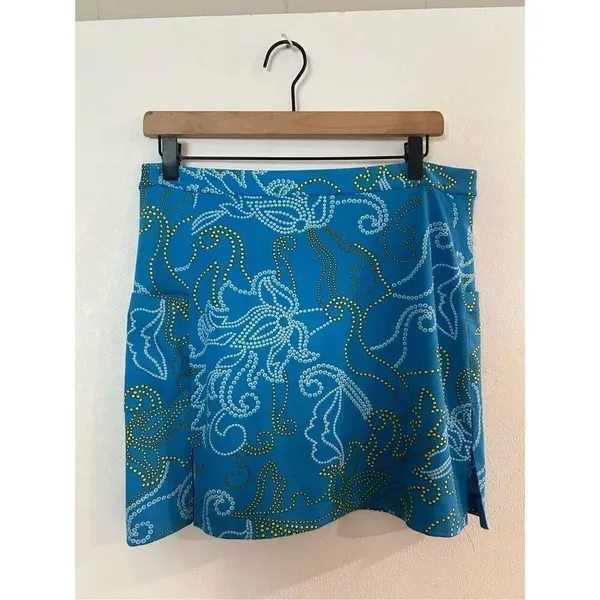 Callaway Golf Skort Blue Paisley Size 8 Athletic Tennis Skirt - Image 2