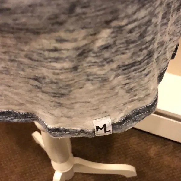 Michael Lauren 3/4 Sleeve Grey Washed Shirt - Image 3