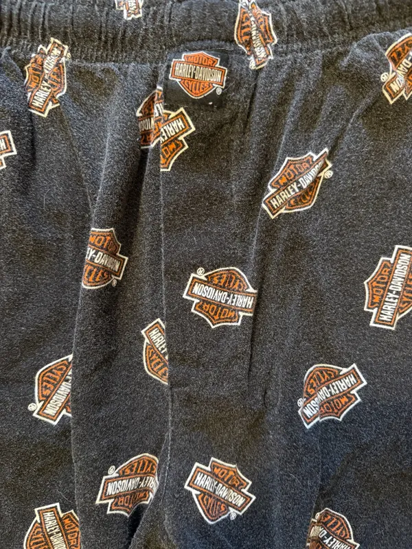 Harley-Davidson Logo Print Pajama Lounge Pants Ralph Marlin Men’s Medium - Image 3