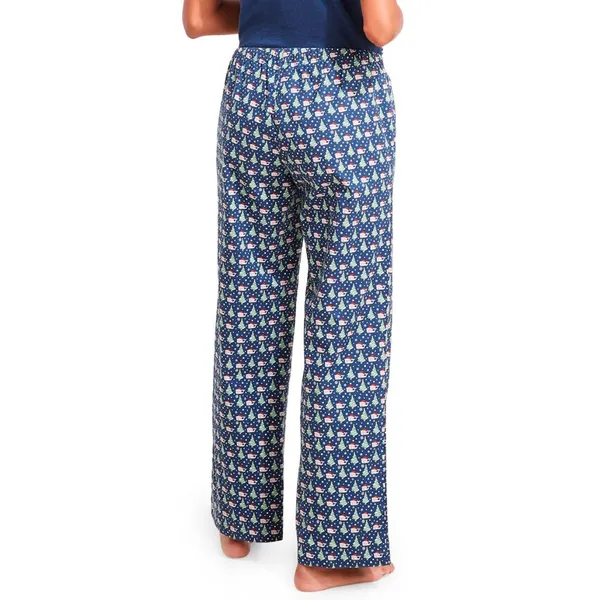 NWT Vineyard Vines Womens Size Small Santa Whale Stretch Cotton Lounge Pants NEW - Image 2