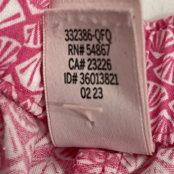 Victorias Secret Pink Fan Shell Print Pajama Shorts Womens Size Medium - Image 9
