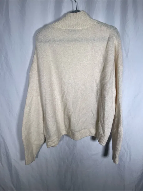& Other Stories Womens Alpaca Wool Oversized Sweater Ivory Cream Medium - Image 5