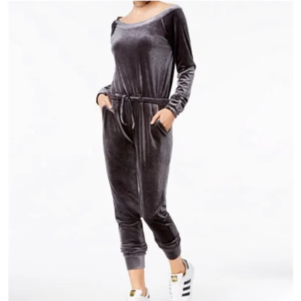 Material girl active medium‎ velvet jumpsuit - Image 9