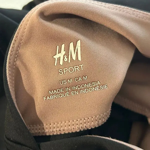 H&M Sport Black One-Piece Jumpsuit Size M | Activewear Bodysuit Yoga Pilates Rom - Image 3
