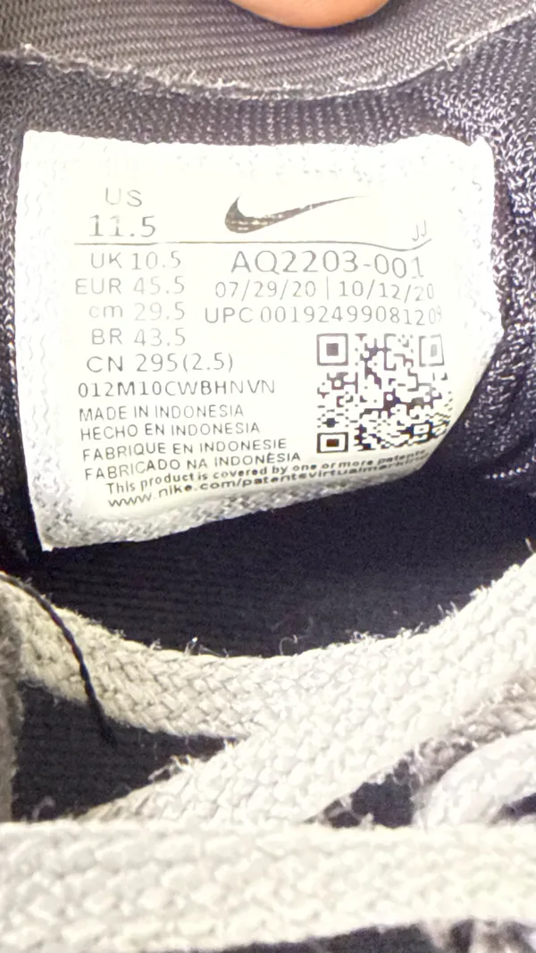 Nike Air Zoom Pegasus 36 Gunsmoke Gray Athletic Shoes Running Mens Size 11.5 - Image 8