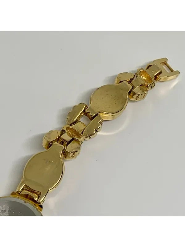 Vintage Vivani New York gold tone women’s watch pink crystals 21mm running - Image 8