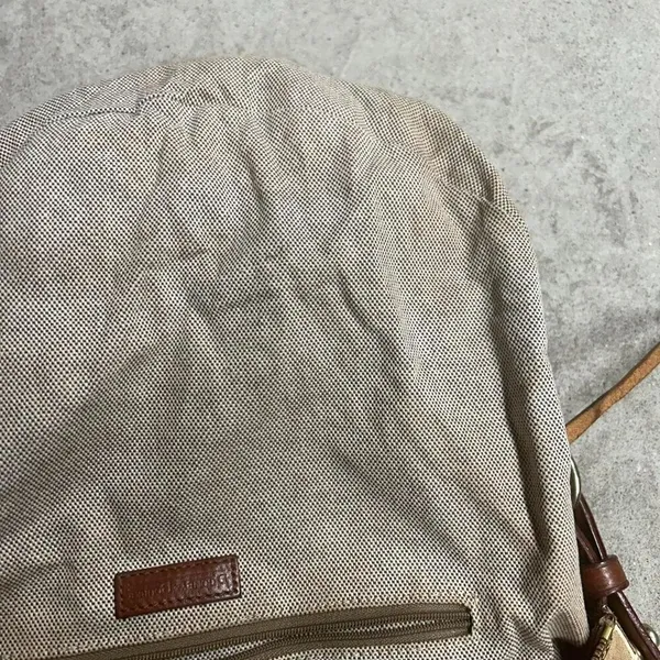 Dooney & Bourke Signature Monogram Luisa Shoulder Bag Leather Trim Brown - Image 7