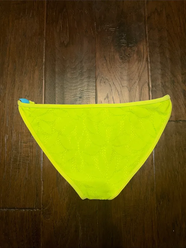 Aerie Neon Yellow Crochet Accent Bikini Bottom medium - Image 4