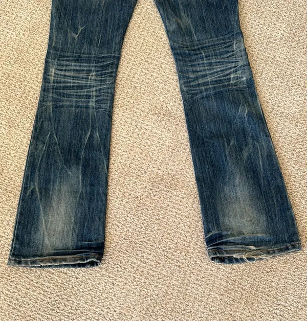 Y2K Distressed Bootcut Jeans Size 5 - Image 5
