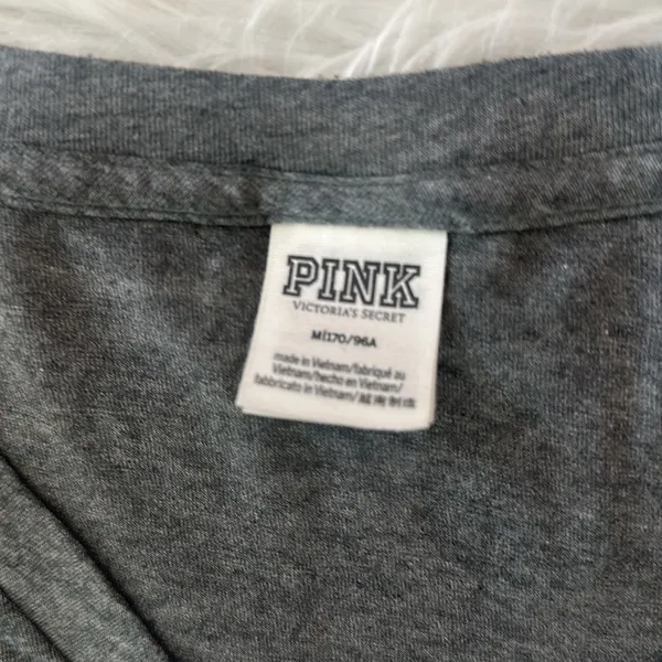 Pink Victoria’s Secret V Neck Soft Tees Size Medium - Image 4