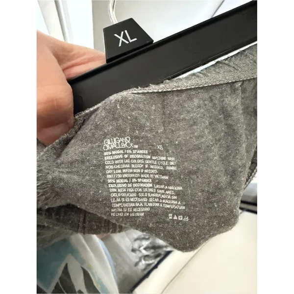 Gilligan & O'Malley Modal Pajama Set Gray Lace Trim Cami Shorts XS Target - Image 7