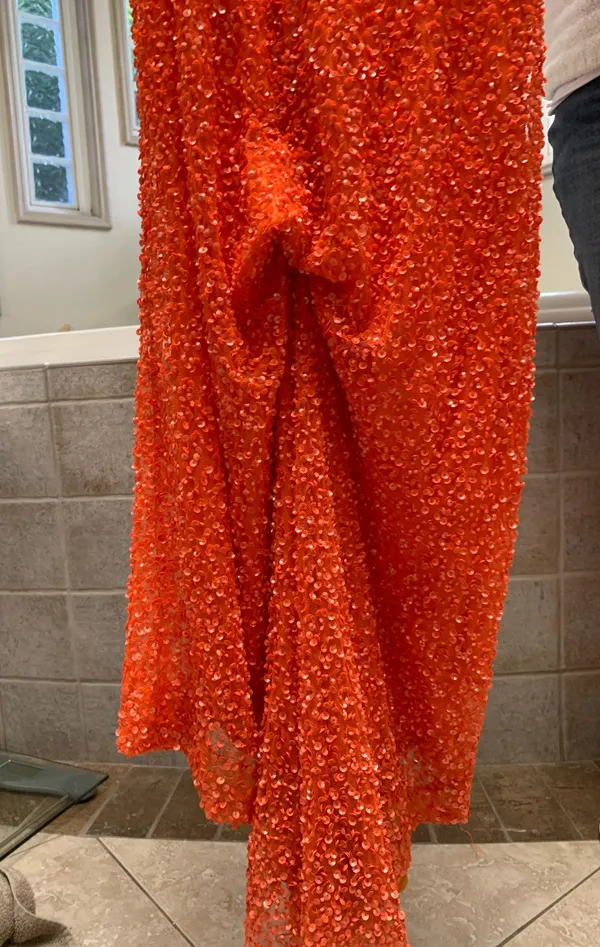 Orange Primavera Prom Dress Size 4 - Image 8