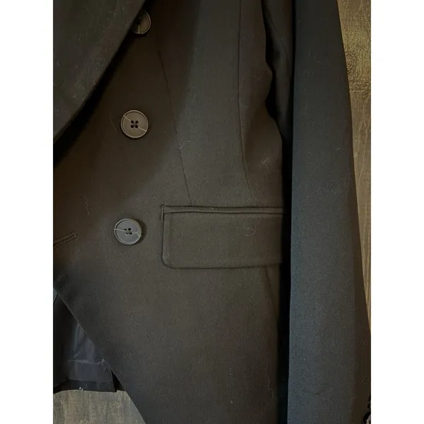 Banana Republic‎ Womens Suit Coat Blazer Black Size 2 - Image 3